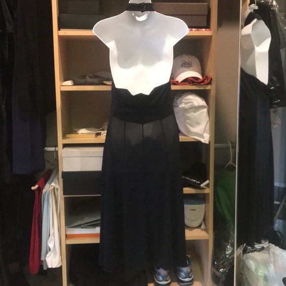 ARMANI Sexy Keyhole Open Back Halter Dress - Picture 3 of 5